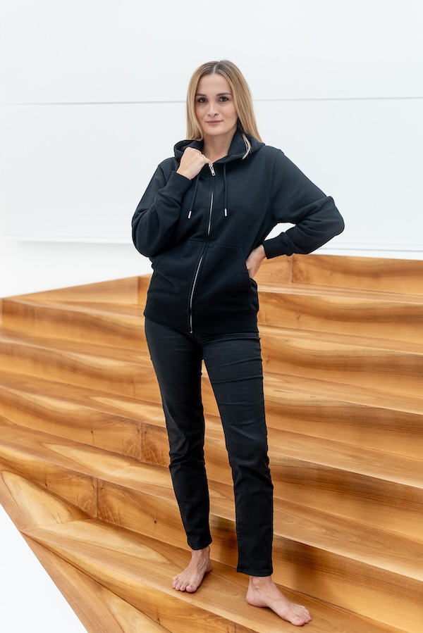 mikina černá švarcplán