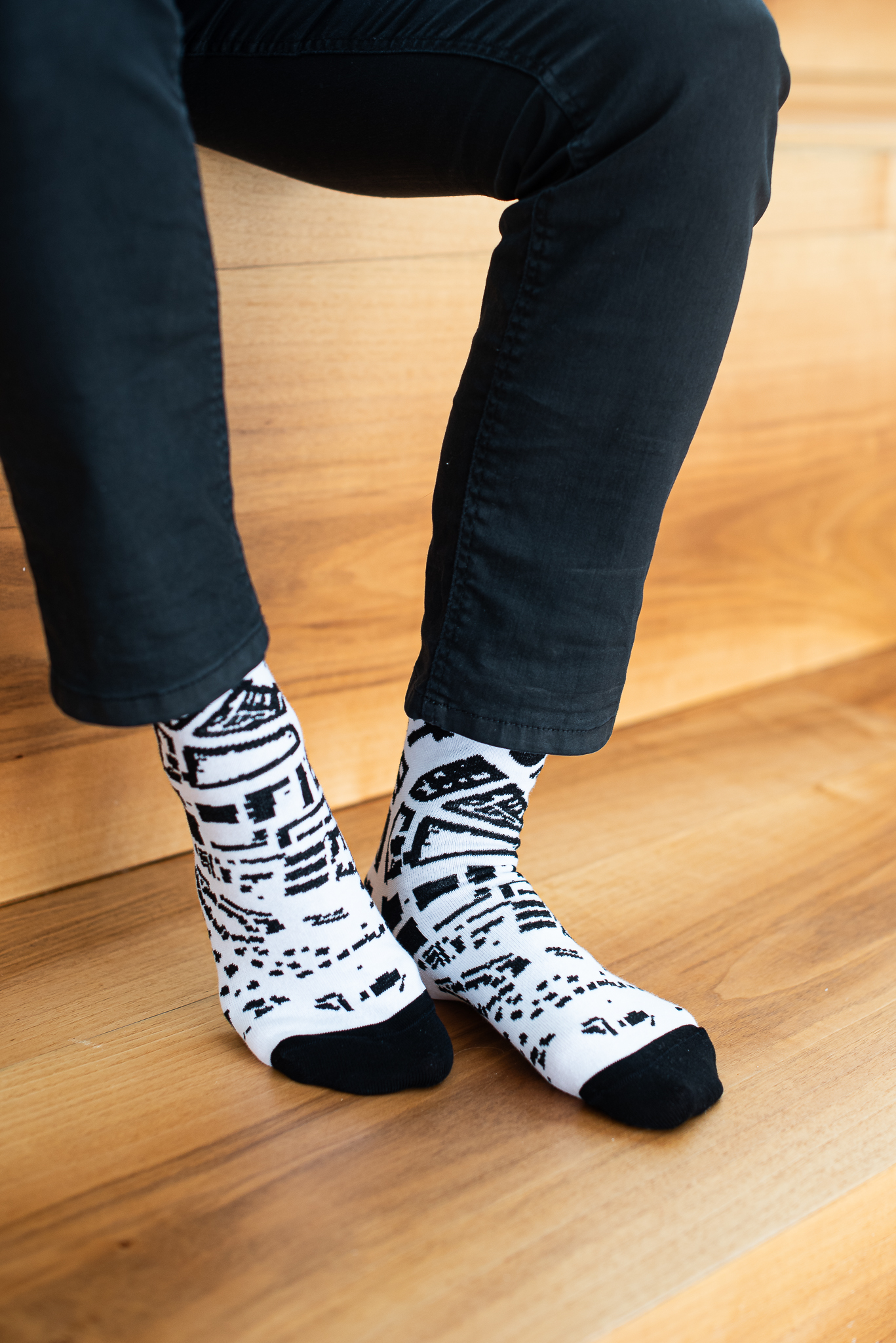 ponožky edice švarcplán prahy na noze