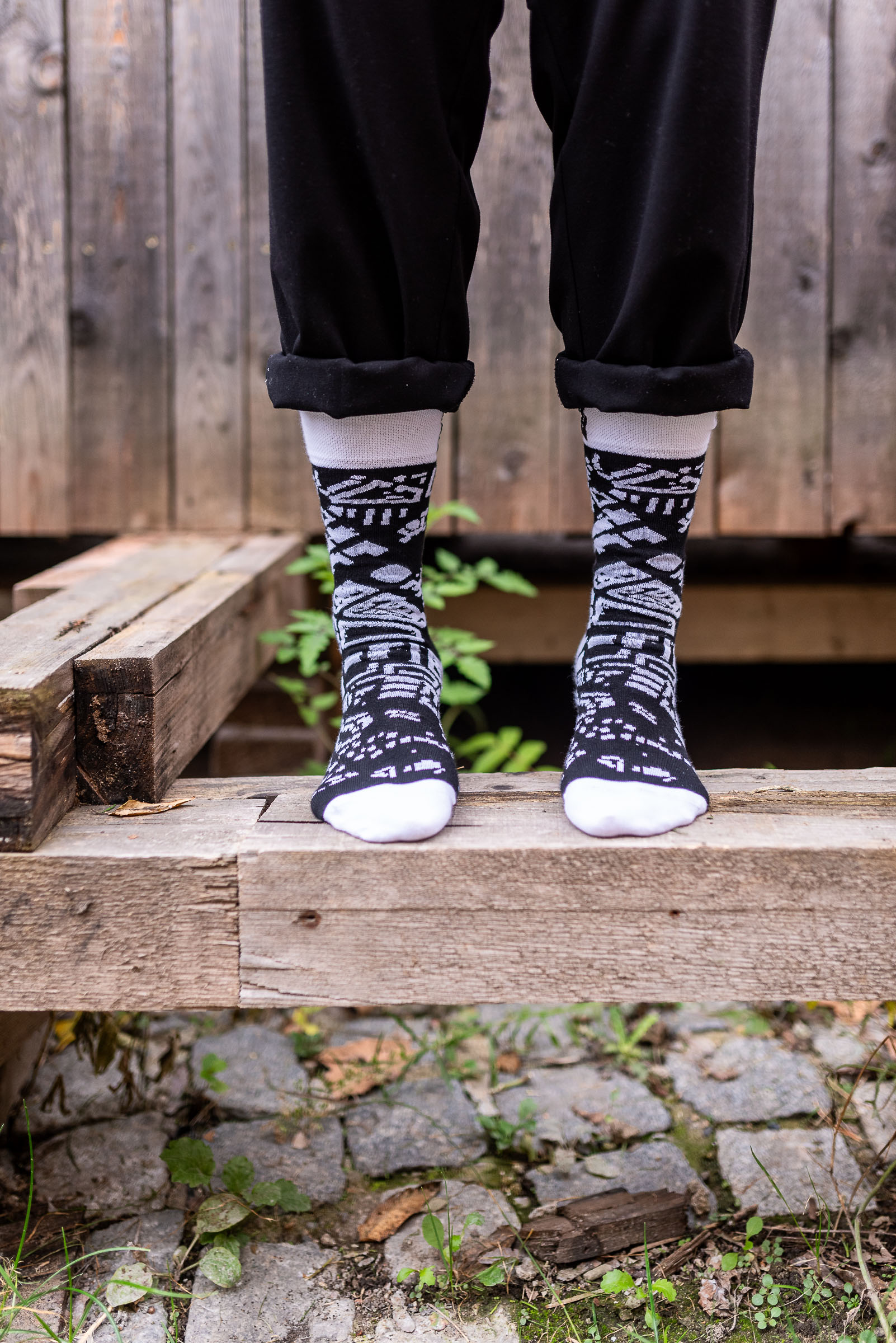 Ponožky edice Švarcplán Prahy, černé - Obrázek 2